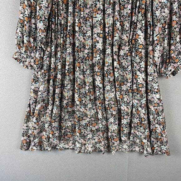Natural Life Floral Dress Womens XL Pleated Boho Peasant Cottagecore Fairy NWT - Picture 3 of 14